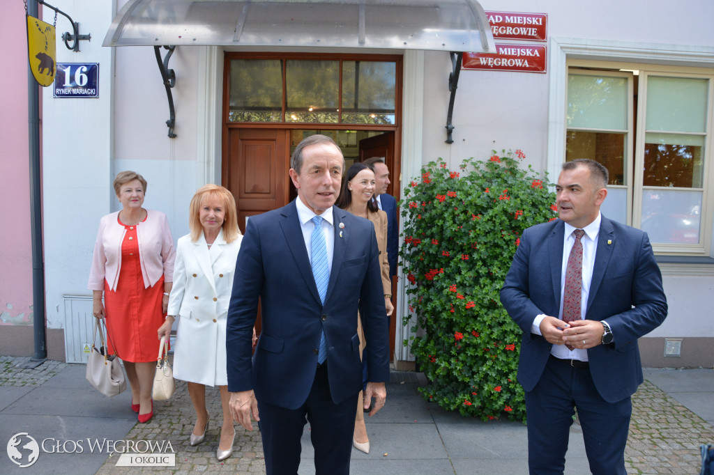 Marszałek Senatu Tomasz Grodzki w Węgrowie