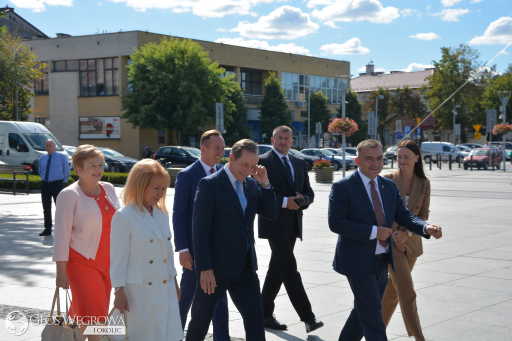 Marszałek Senatu Tomasz Grodzki w Węgrowie
