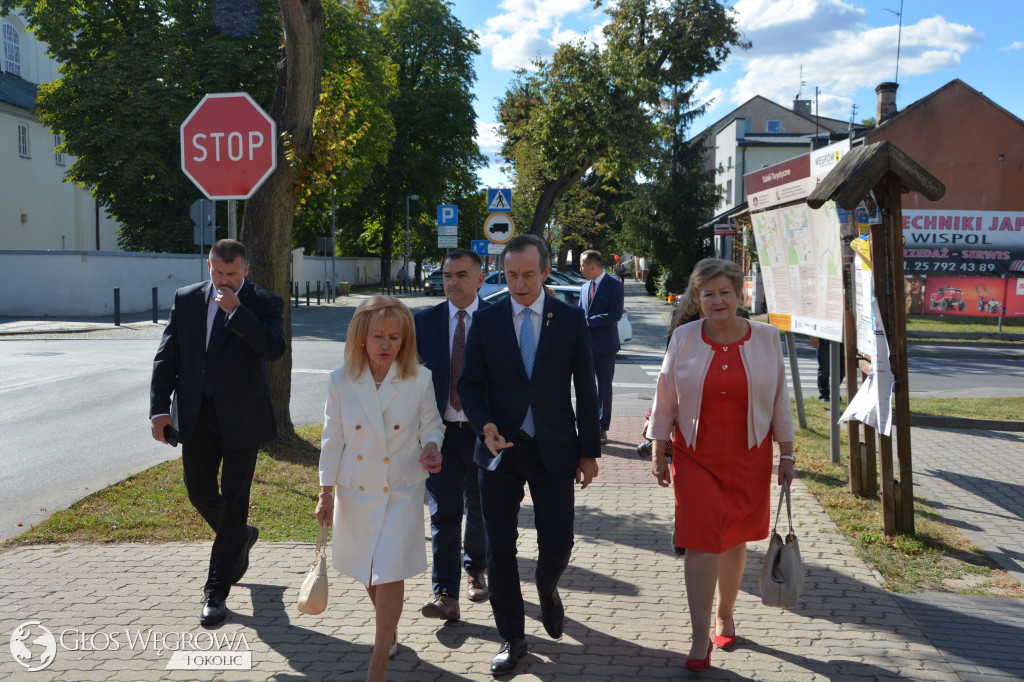 Marszałek Senatu Tomasz Grodzki w Węgrowie