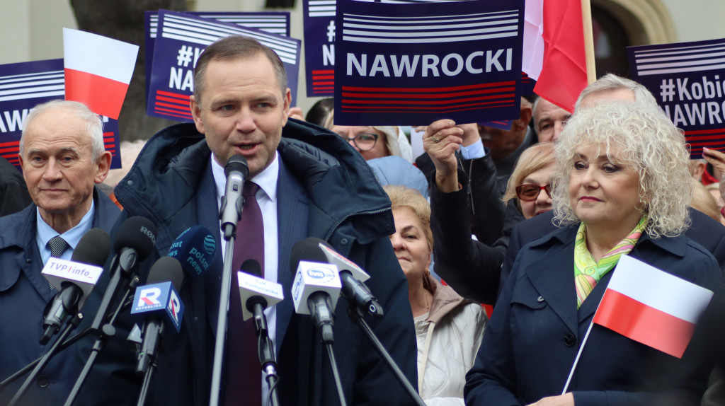 Karol Nawrocki w Węgrowie