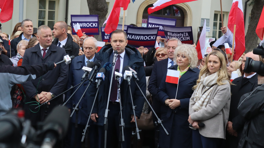 Karol Nawrocki w Węgrowie