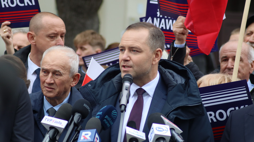Karol Nawrocki w Węgrowie
