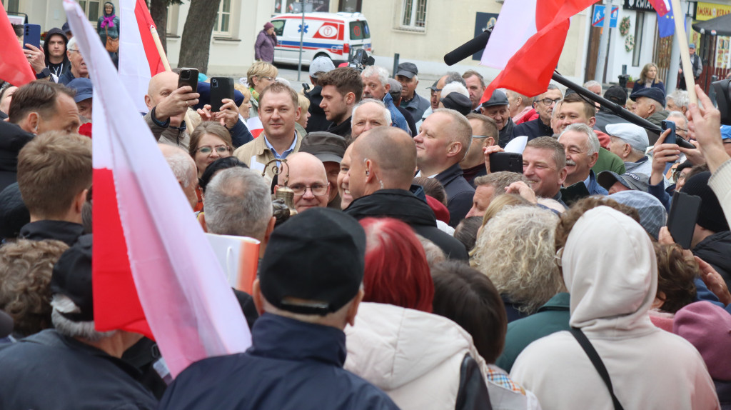 Karol Nawrocki w Węgrowie