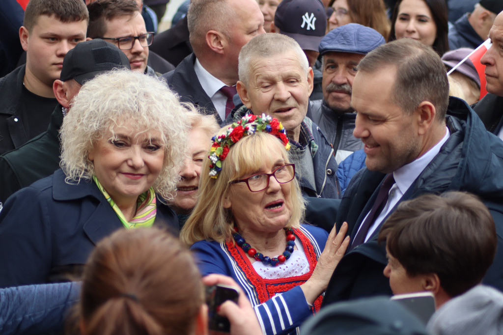 Karol Nawrocki w Węgrowie