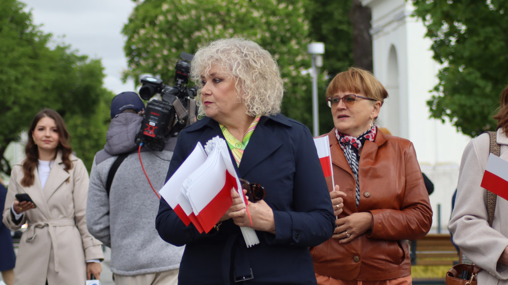 Karol Nawrocki w Węgrowie