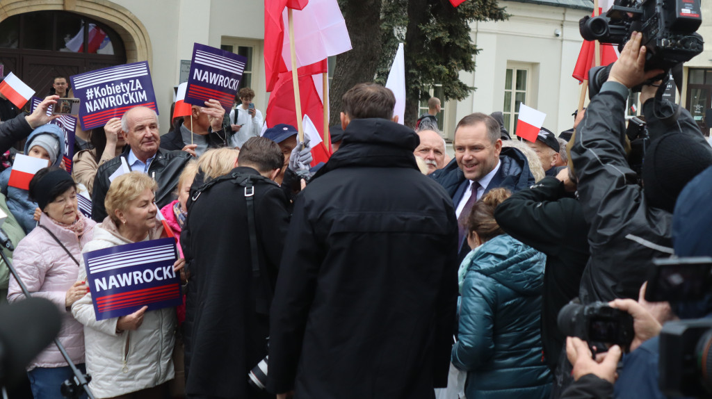 Karol Nawrocki w Węgrowie