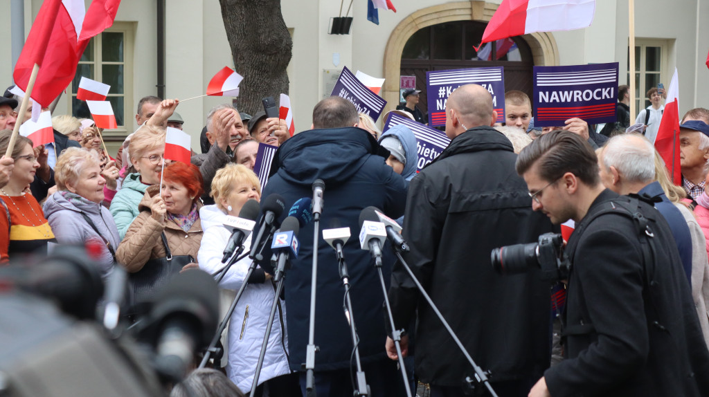 Karol Nawrocki w Węgrowie