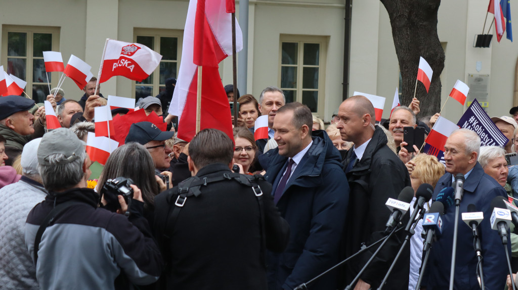 Karol Nawrocki w Węgrowie