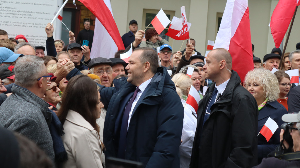 Karol Nawrocki w Węgrowie