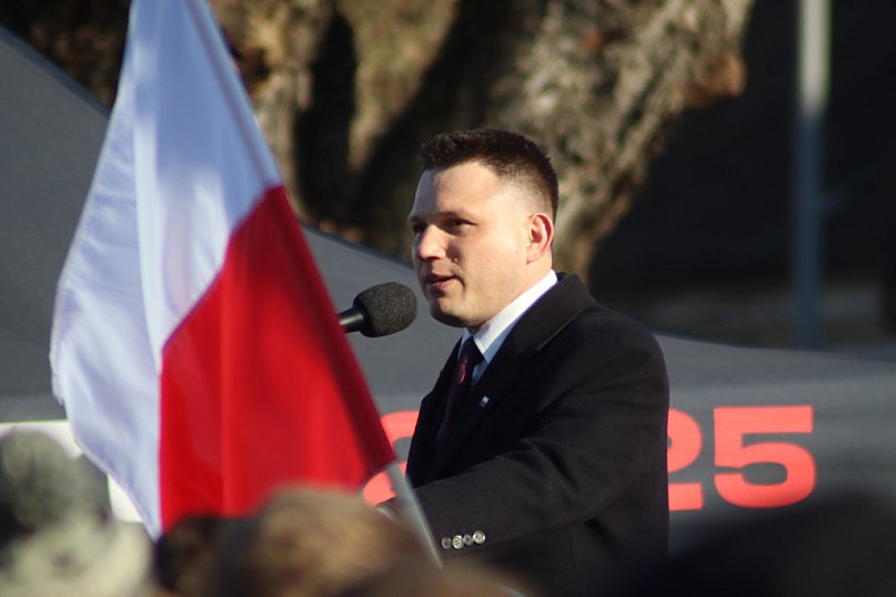 Sławomir Mentzen w Węgrowie