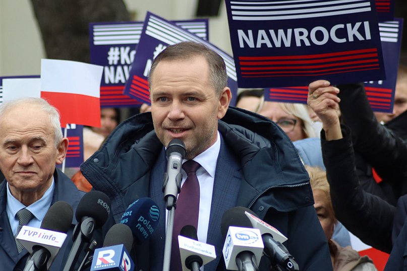 Karol Nawrocki w Węgrowie