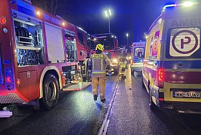 Wypadek autobusu w Kamieńczyku. 10 osób rannych