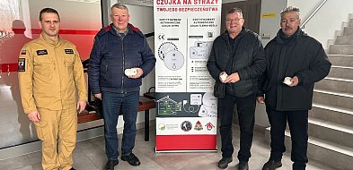 "Czadowa Straż" także w Węgrowie. Mieszkańcy odebrali bezpłatne czujniki