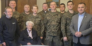 "Choinka dla kombatanta" z wizytą u Pani Zofii Wangrat-12864
