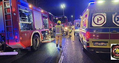 Wypadek autobusu w Kamieńczyku. 10 osób rannych