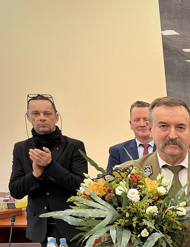 Bogusław Piątek i Jerzy Osiak - Zasłużeni dla Powiatu Węgrowskiego