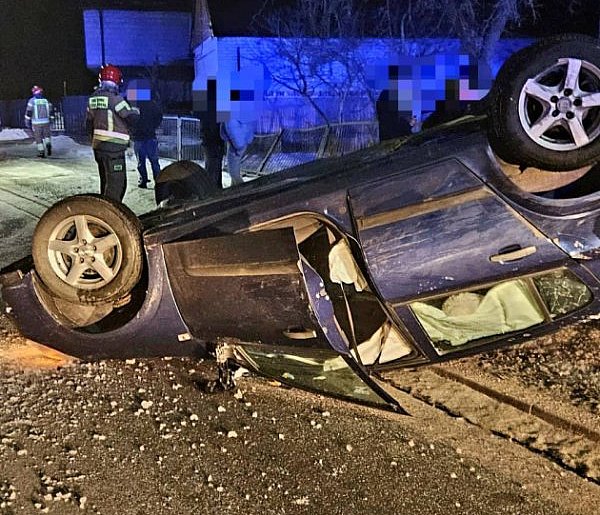 Seria kolizji na drogach powiatu węgrowskiego