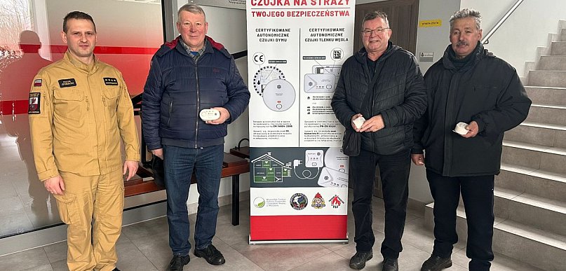 "Czadowa Straż" także w Węgrowie. Mieszkańcy odebrali bezpłatne czujniki