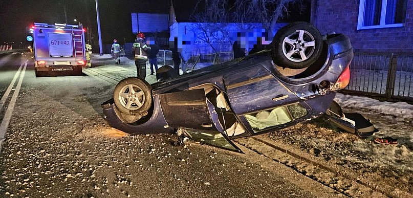 Seria kolizji na drogach powiatu węgrowskiego