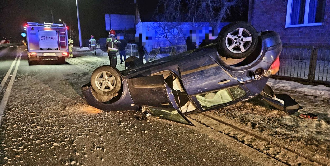 Seria kolizji na drogach powiatu węgrowskiego