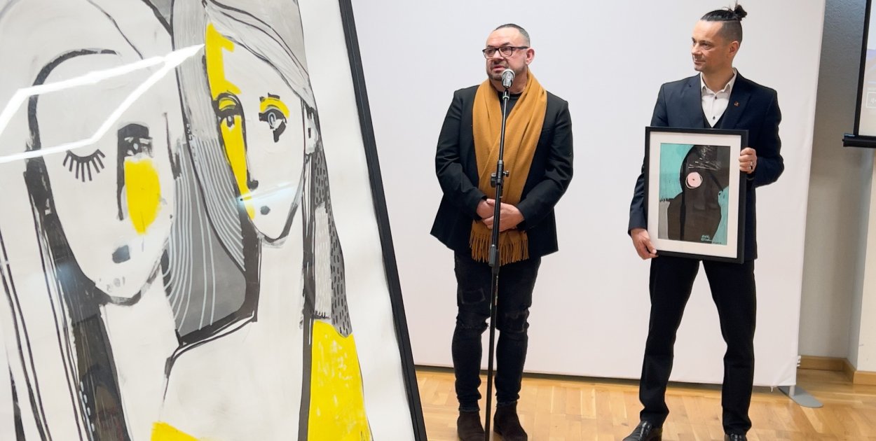 Wernisaż malarstwa Eryka Górskiego w nowo otwartej Galerii Stacja w Łochowie